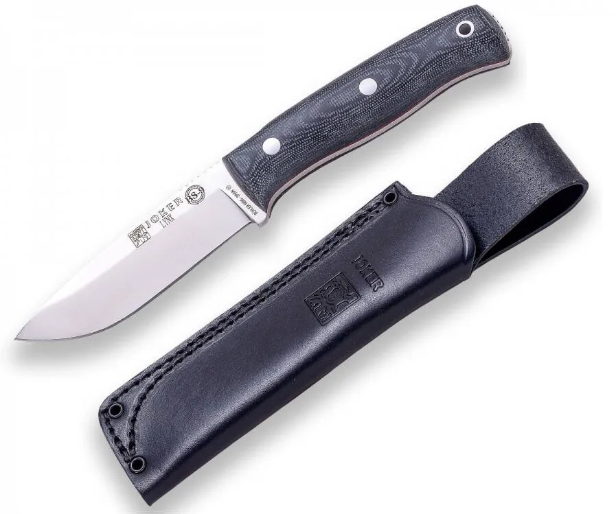 Joker Cutit BS9 Lynx, lama 10.5 cm otel inox, maner micarta, teaca piele