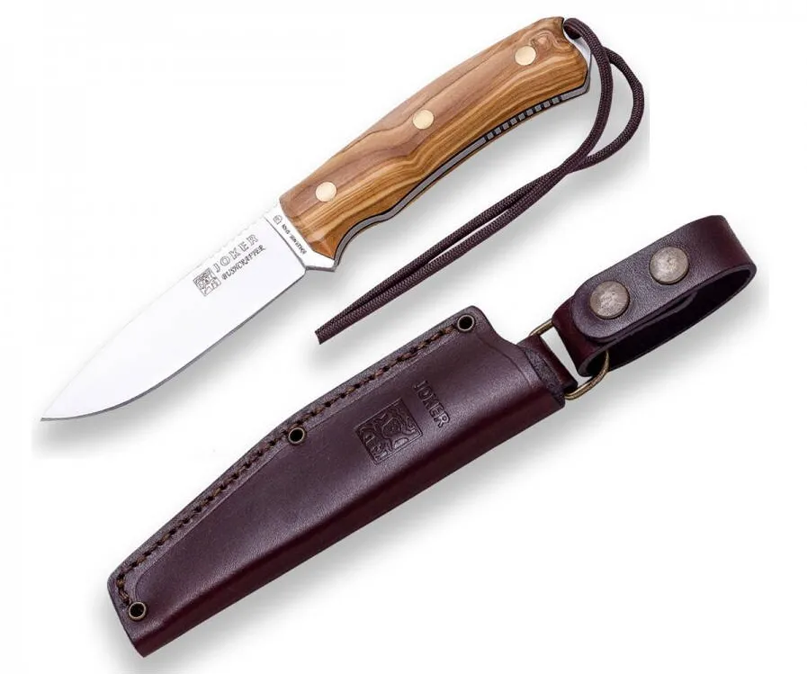 Joker Cutit Bushcrafter, lama otel inox 10.5 cm, teaca piele