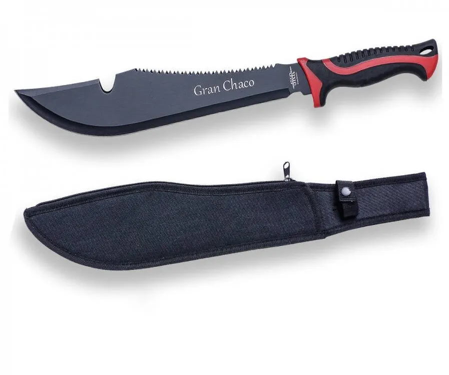 Joker Maceta Gran Chaco, lama inoxidabila 33 cm, cu dinti ferastrau si husa