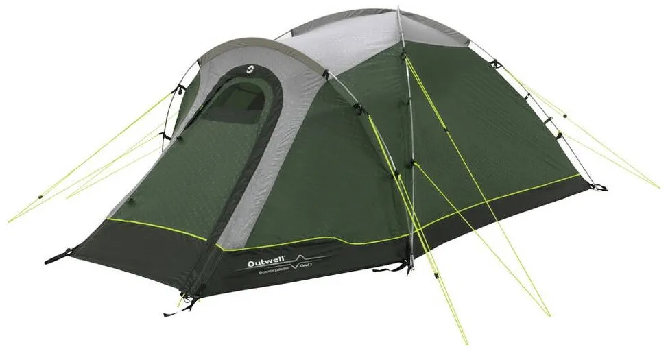 Cort cupola Outwell Cloud 2 cu doua camere 2 persoane verde