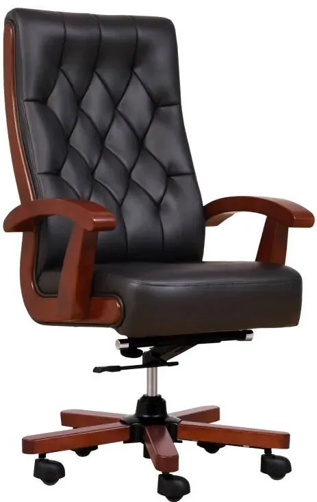 BEMONDI Fotoliu CONSUL din piele neagra
