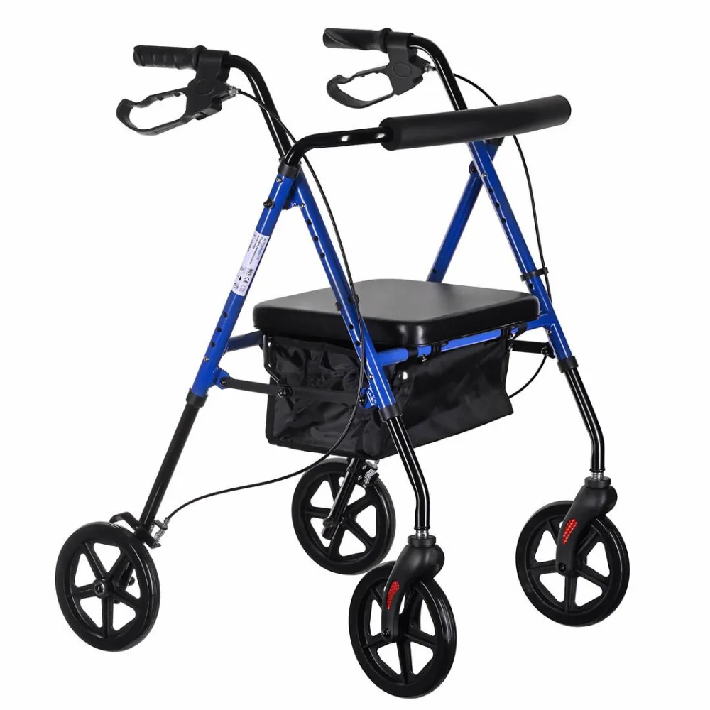 ActionMed Lightweight aluminium four-wheel rehabilitation walker CH100AM