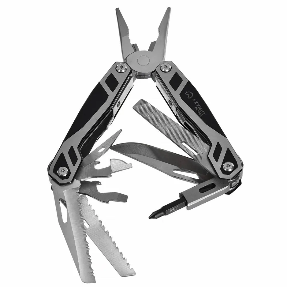 AZYMUT Multitool AZYMUT Trohon - 12 tools + 8 bits + holster (H-P2010121)