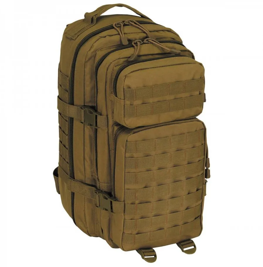 MFH Rucsac modular 30 litri, multiple buzunare, compatibil sistem hidratare, coyote tan MFH