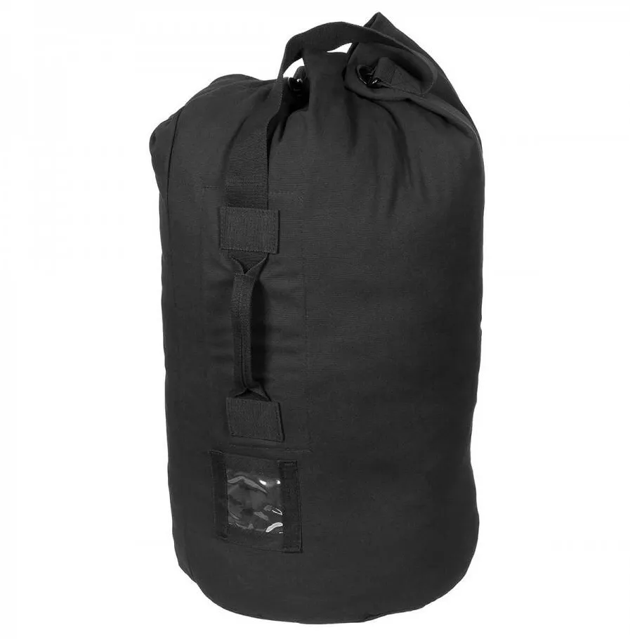 MFH Sac militar US duffle bag, volum 100 litri, 100% bumbac, negru