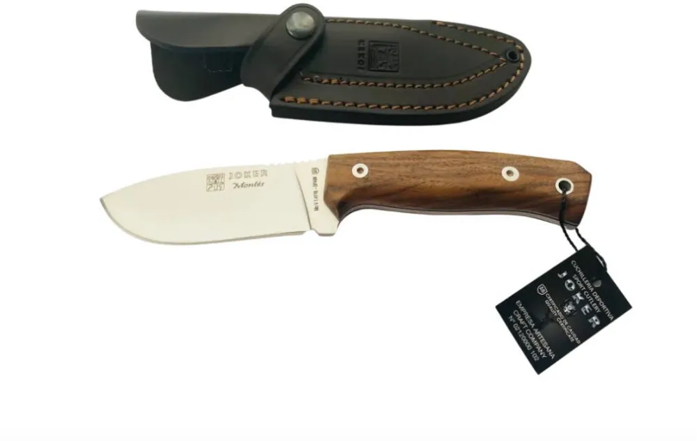 Joker Cutit Joker Montes Outdoor, maner lemn de nuc, cu teaca piele