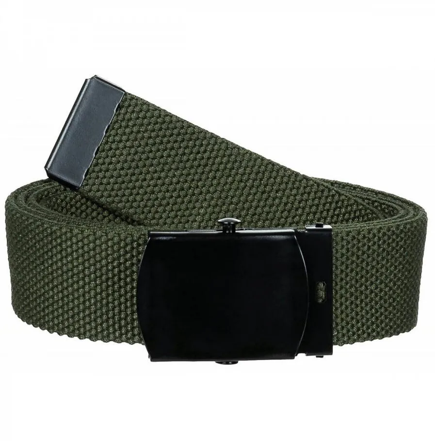 MFH Curea olive, lungime 130 cm, compozitie 80% bumbac 20% polyester