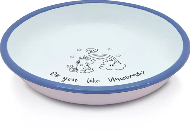 Metalac Farfurie adanca 0.75l Unicorn Metalac email/18cm/0.75l