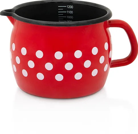 Metalac Oala cu cioc 1.3l Tufne Metalac email/12cm/1.3l