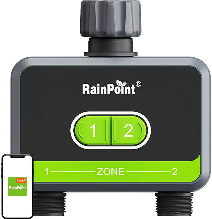 RainPoint Controler de irigatii RainPoint pe 2 zone cu aplicatie