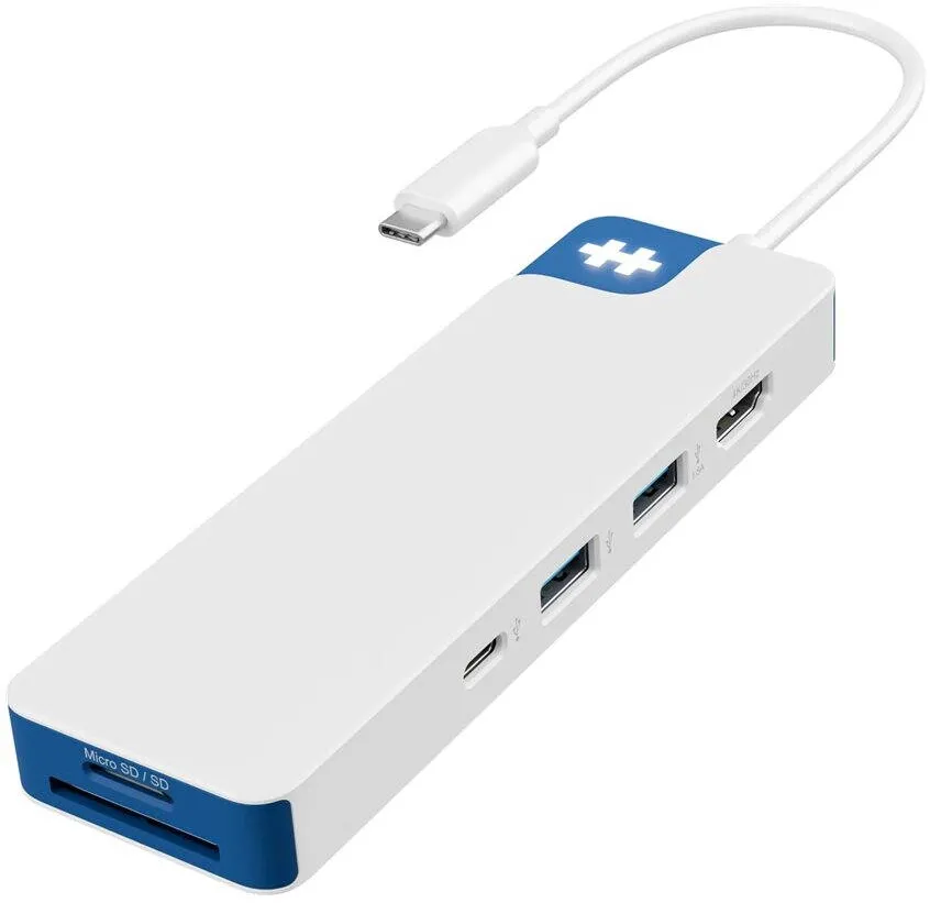 Docking Station Hyper HyperDrive Flex 8 Port USB-C Hub, Blue