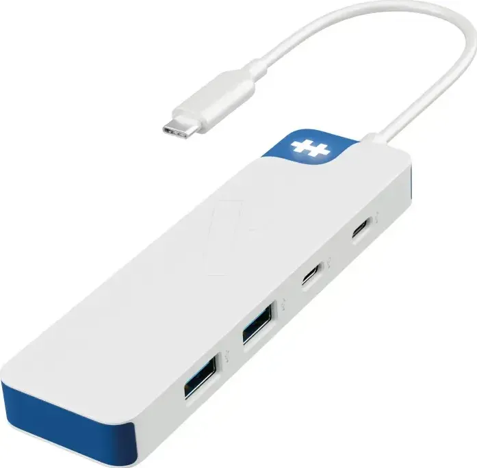 Docking Station Hyper HyperDrive Flex 4 Port USB-C Combo Hub, Blue