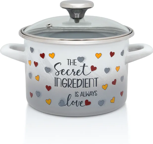 Metalac Oala 1.9l capac sticla Secret Ingredient email/16cm/1.9l