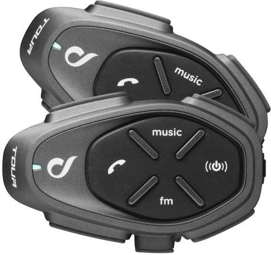 INTERPHONE TOUR HD Motorbike intercom 1500 m 2 pcs Black