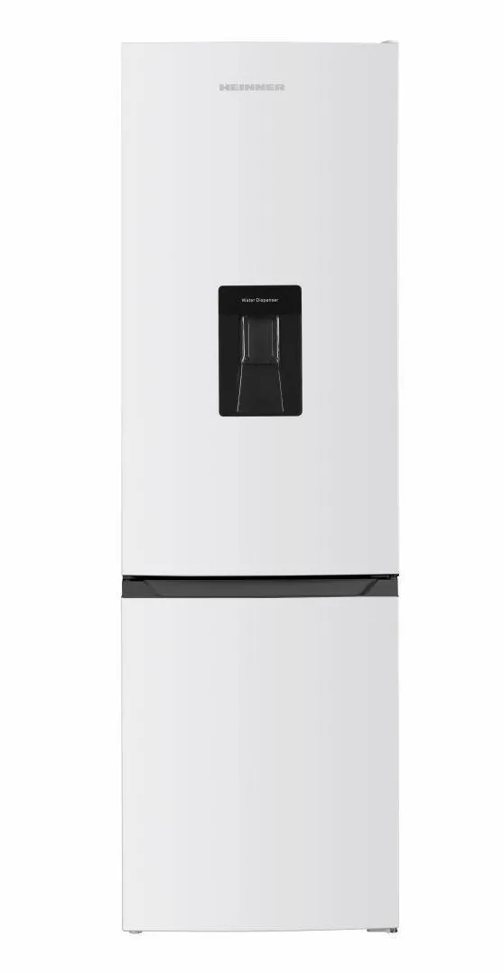 HEINNER Combina frigorifica HC-HM260INVWDD, Clasa D, 260L, Dozator apa, Control electronic cu termostat ajustabil, Lumina LED, Usa reversibila, Alb