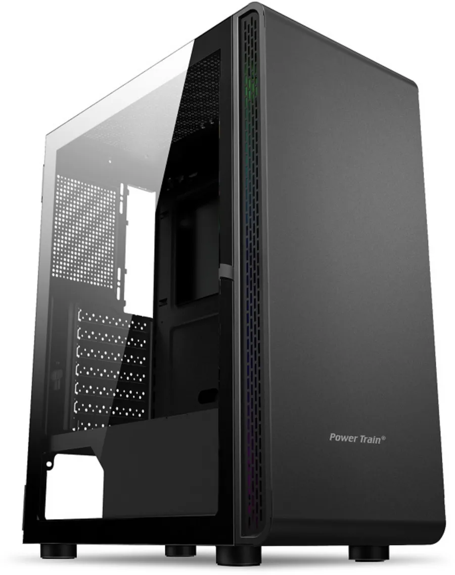 Carcasa PC Power Train GC360510B - TG/USB3.0/Midi/ATX/Zwart