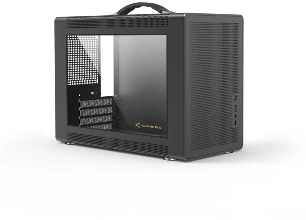 Carcasa PC Power Train GC361000B - TG/USB-C/Midi/µATX/Zwart