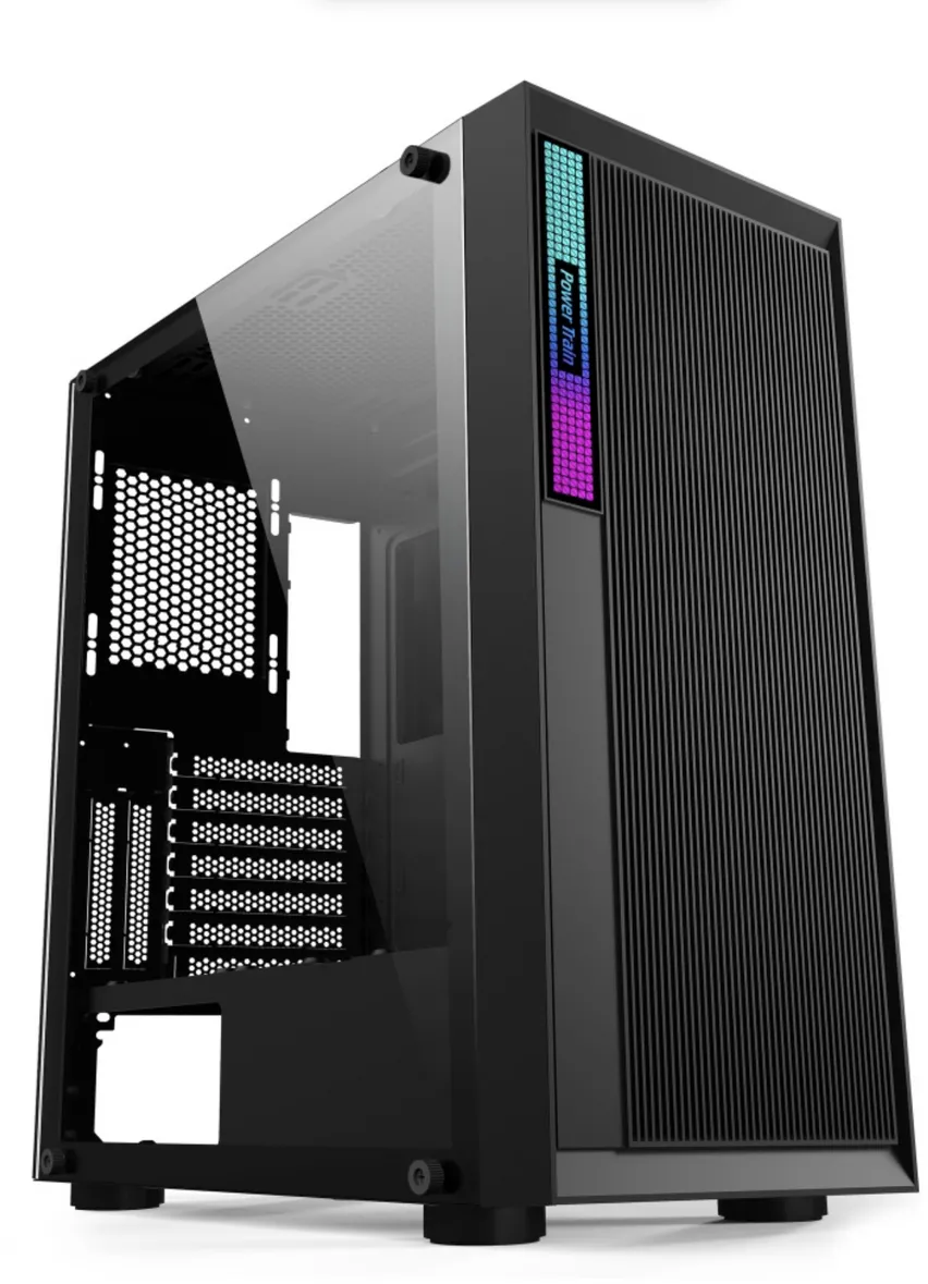 Carcasa PC Power Train GC361010B - TG/USB3.0/Midi/ATX/Zwart