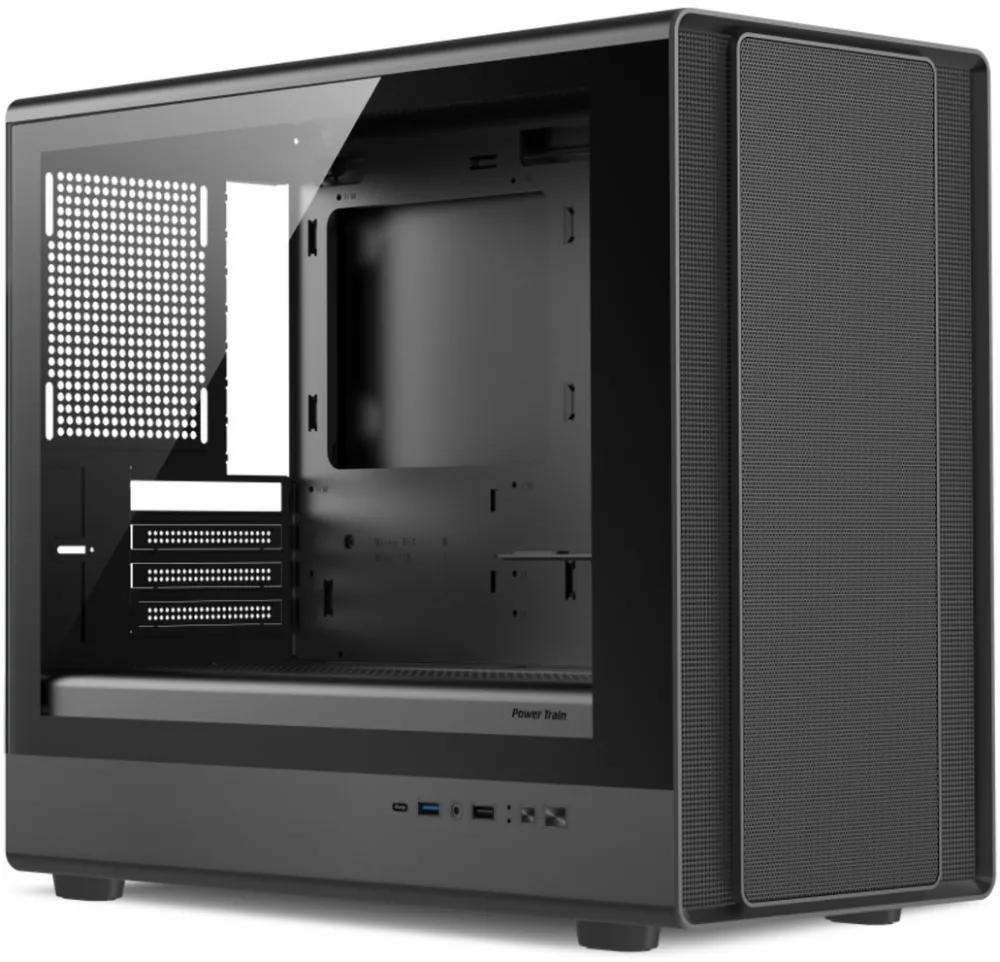 Carcasa PC Power Train Power Train GC361030B - TG/USB3.0/Midi/µATX/Zwart