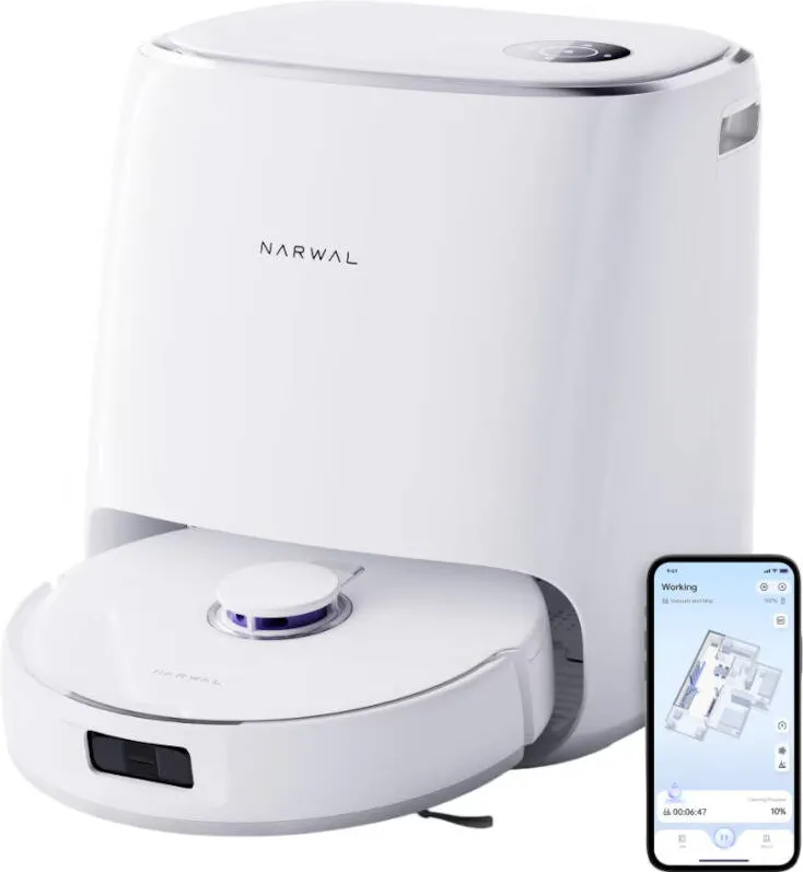 NARWAL Aspirator robot Freo X Ultra Alb, 5200 mAh, 8200Pa, 1L