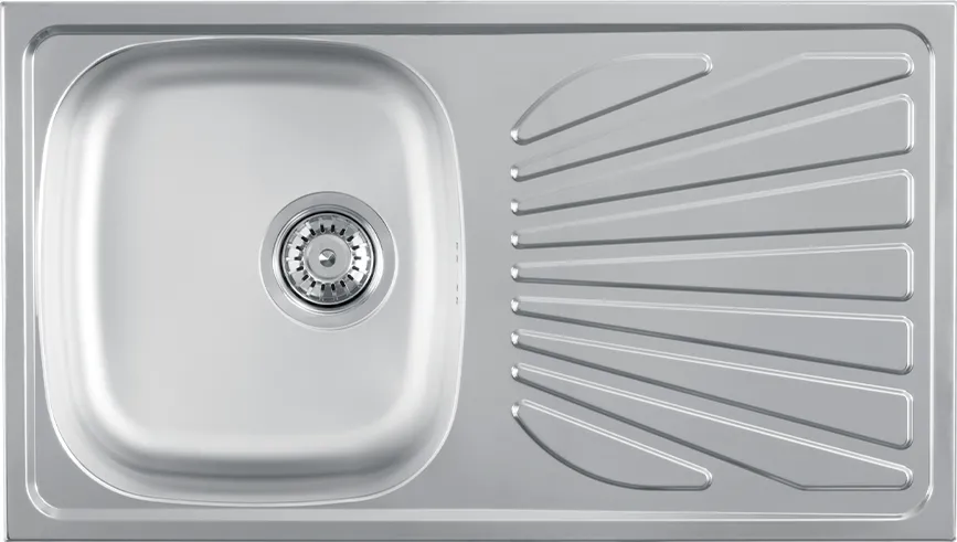 Metalac Chiuveta 1D Inox Luna Flex770 x 435 mm/sifon 90 mm, inox
