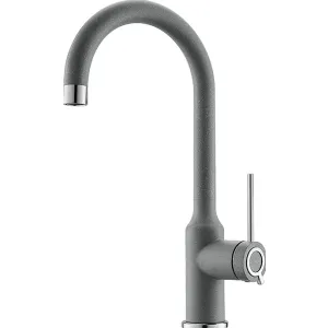 Metalac Baterie chiuveta X Granit Classy grafit340 x 222 mm/inox