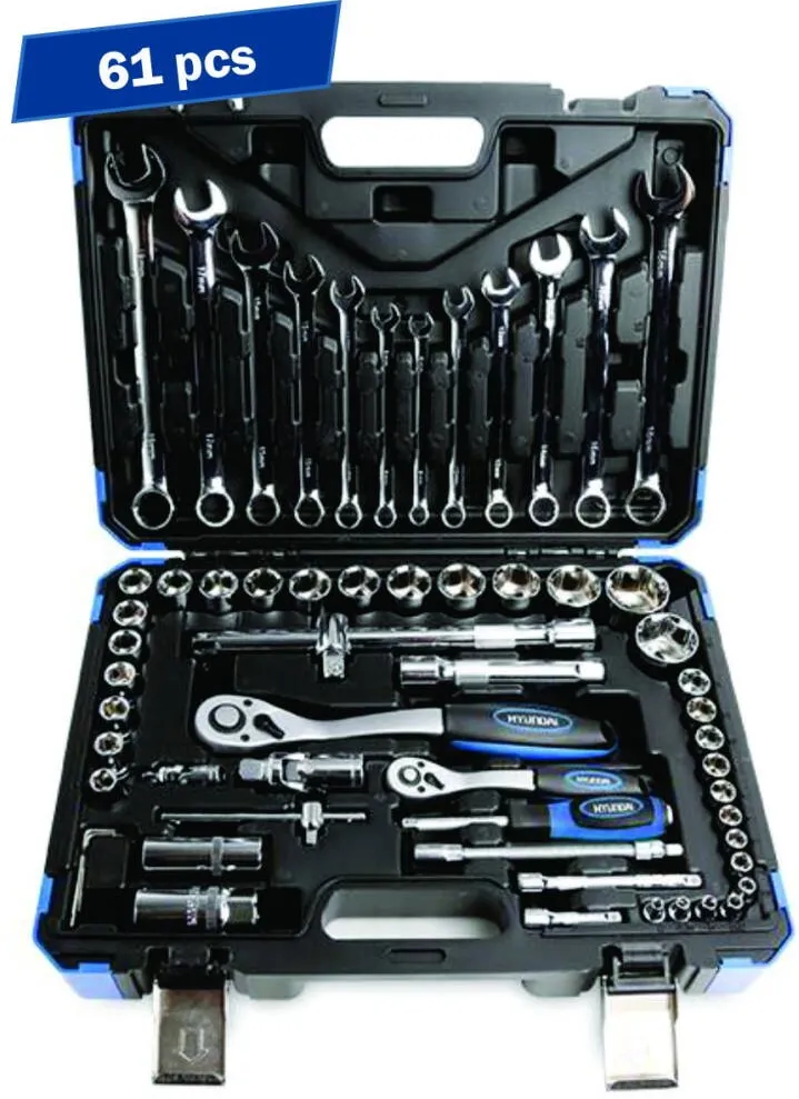 Hyundai Set 61 chei tubulare si chei combinate Hyundai HY-59656