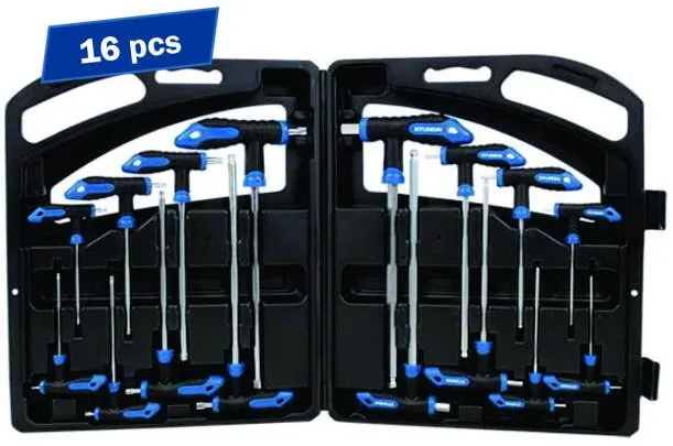 Hyundai Set 16 chei HEX + TORX maner T Hyundai HY-59551