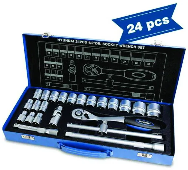 Hyundai Set 24 chei tubulare 1/2 Hyundai HY-59672