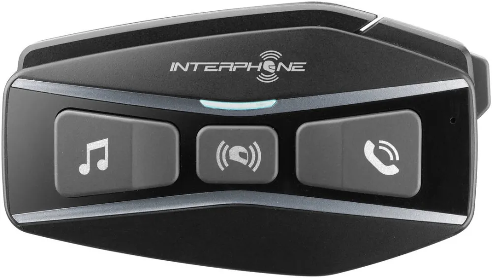 Casti Bluetooth INTERPHONE Interphone U-COM 16 Motorbike intercom 1600 m Black