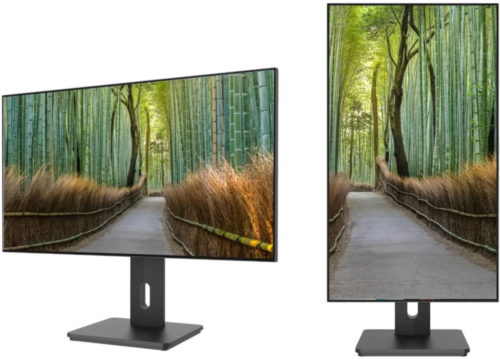 Monitor JAPANNEXT Monitor Japannext, 27 inch., IPS 4K UHD (3840 x 2160), HDR, Height & Tilt Adjustable (HSP), Integrated Speaker, VESA, Flicker-Free G-Sync/FreeSync