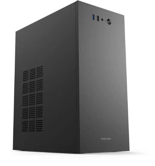 Carcasa PC Power Train Power Train IK240810B - USB3.0/Midi/µATX/Zwart