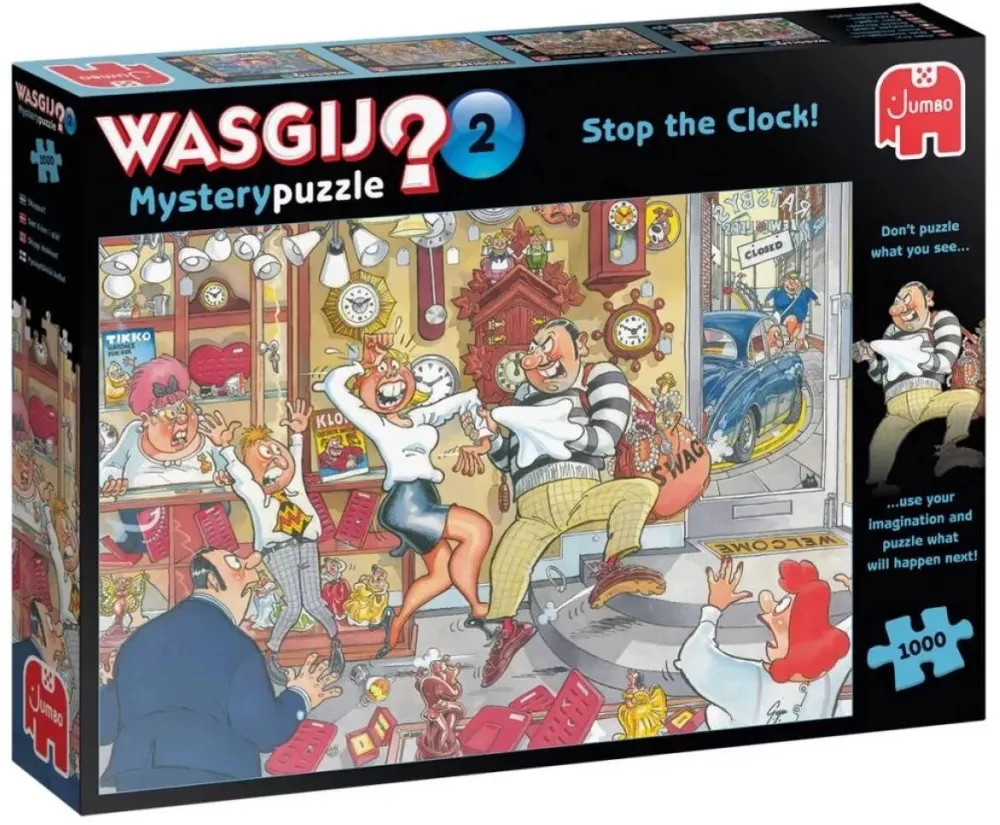 Puzzle Jumbo Spiele Puzzle Jumbo Wasgij Mystery 2 Stop the Clock 1000 piese