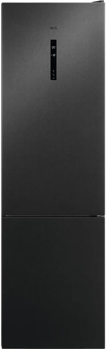 AEG Combina frigorifica AEG RCS736DXMB, Clasa D, NoFrost, 371 Litri, 201 Cm, Negru