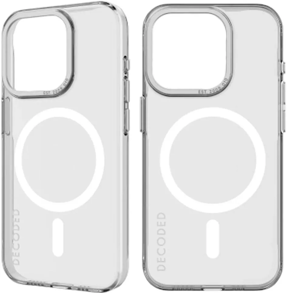 Decoded Husa compatibila cu MagSafe pentru iPhone 15 Pro, Decoded, Silicon, Transparent