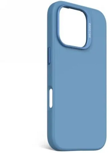 Decoded Husa pentru telefon, Decoded, silicon antimicrobian, MagSafe, albastru, pentru iPhone 16 Pro