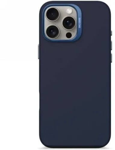 Decoded Husa telefon Decoded, silicon antimicrobian, MagSafe, albastru, pentru iPhone 16 Pro Max