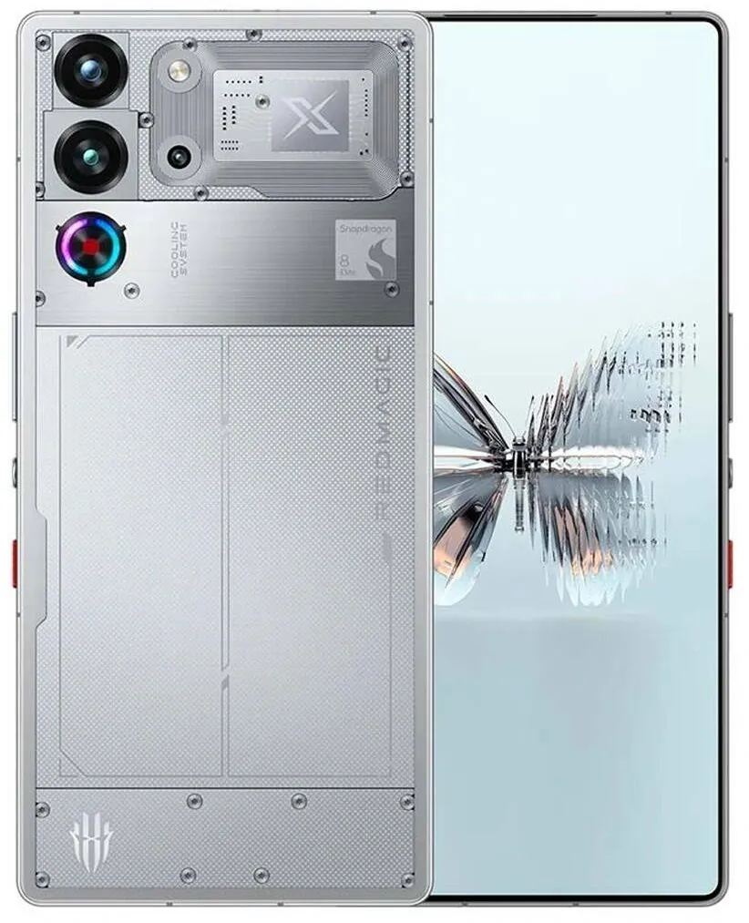 Smartphone Nubia ZTE rosu Magic 10 Pro, 512GB, 16GB RAM, 5G, Dual Sim, Moonlight