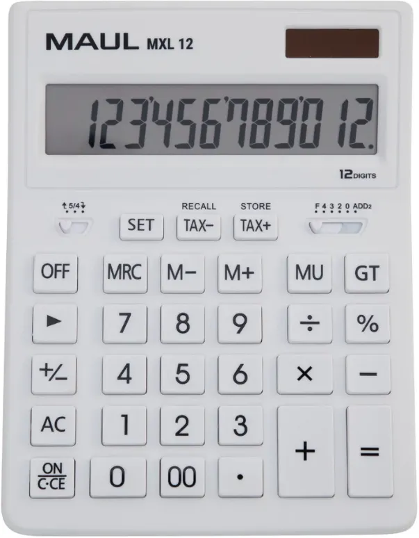 Maul Calculator de birou MXL12, 12 digits - alb