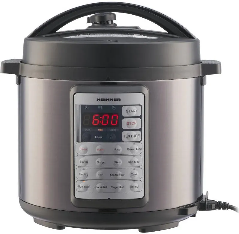 HEINNER Multicooker Alacarte 38BK HPCK-38BK, 1000W, 5.7L, Negru/Inox