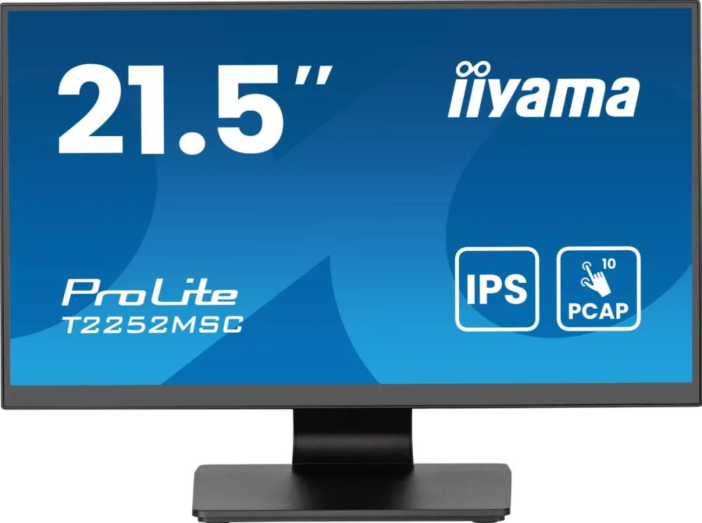 Monitor IIyama 54.5cm (21,5") T2252MSC-B2AG 16:9 Touch HDMI+2USB+DP