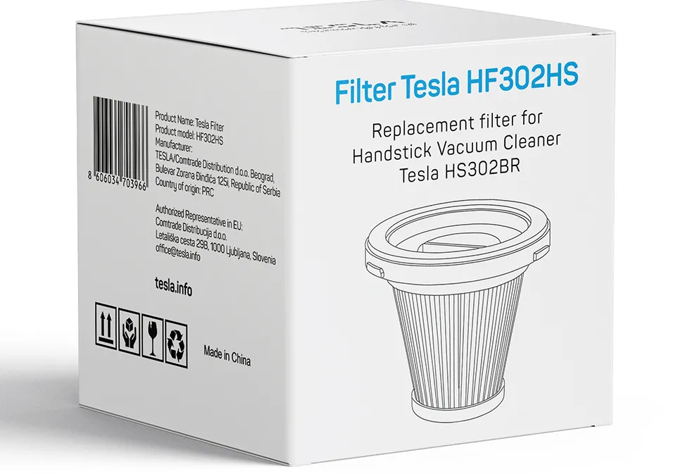 Tesla Filtru Hepa Tesla HF302HS, compatibil aspirator vertical Tesla HS302BR