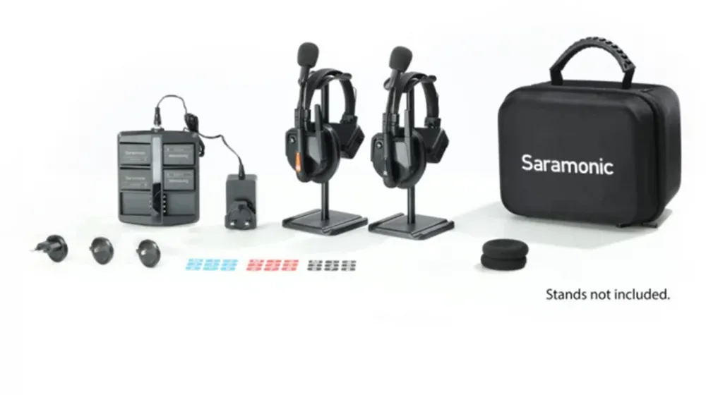 SARAMONIC Solutie intercom completa Saramonic WiTalk WT2S2xbat, 2 pers, Full-Duplex 1.9GHz, single-ear