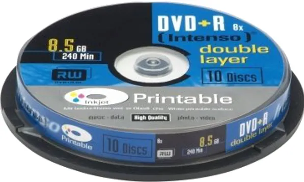 Intenso DVD+R 8.5GB 8x Double Layer Cake Box 10 buc.