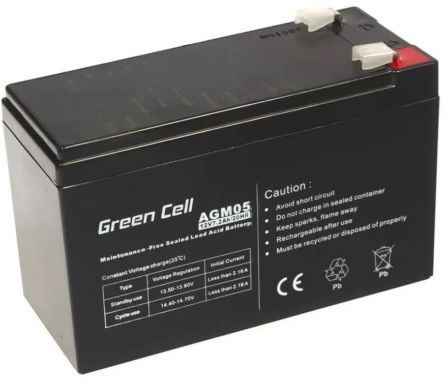Green Cell AGM05 Baterie UPS Sealed Lead Acid (VRLA) 12 V 7.2 Ah