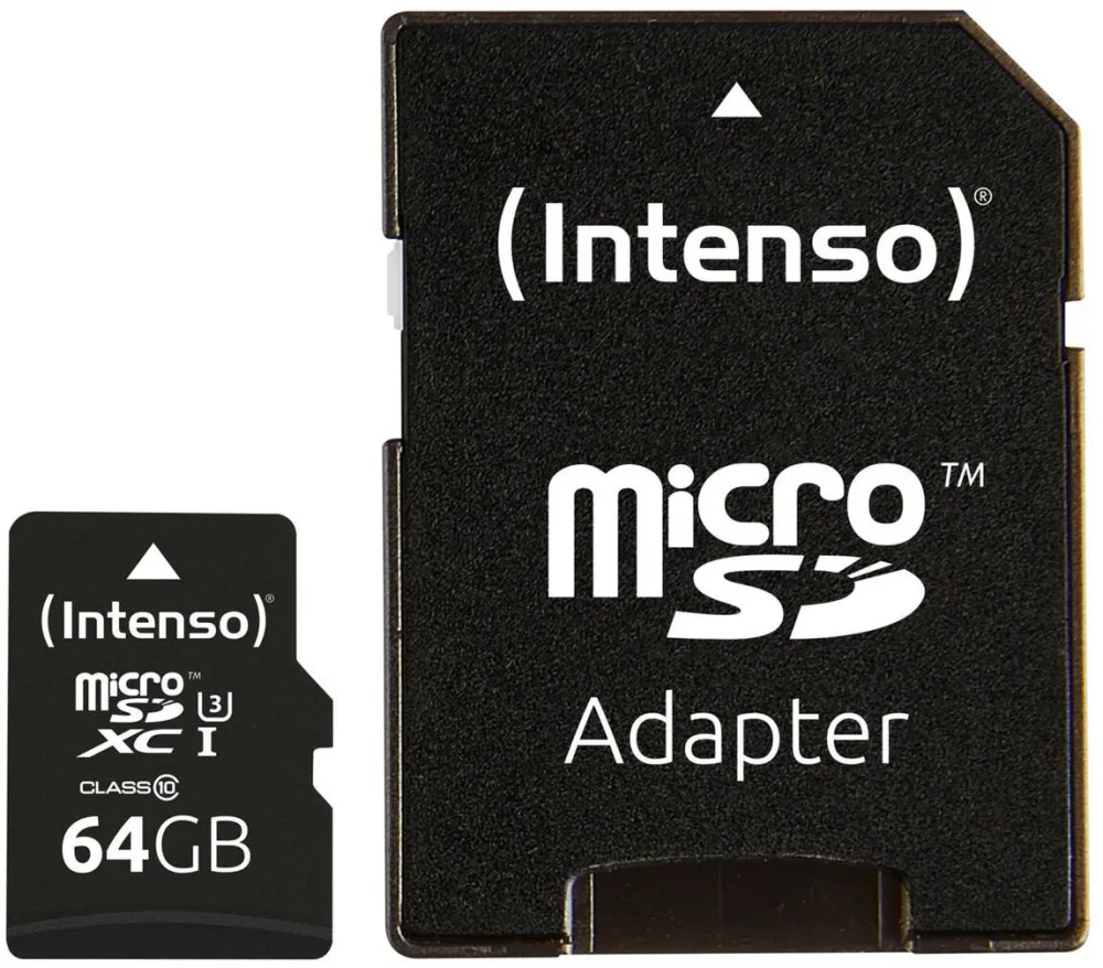 Card de Memorie Intenso microSDXC 64GB Class 10 UHS-I Professional