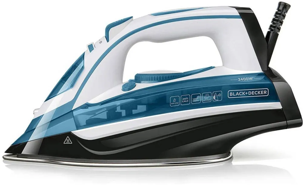 Fier de calcat cu abur Black & Decker BXIR2402E 2400 W alb