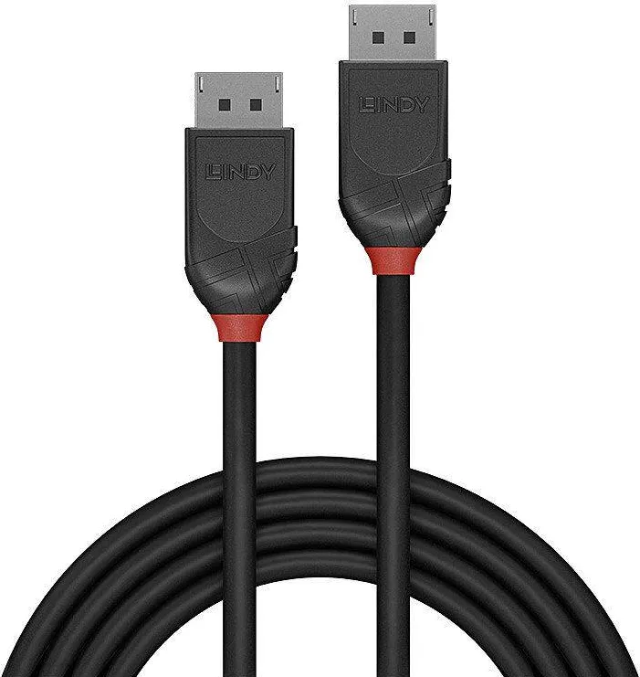 Lindy Cablu 0.5m DisplayPort 1.2, Black