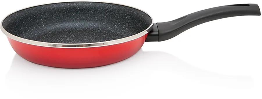 Metalac Tigaie 1.5l Granit Induction rosu Metalac email/24cm/1.5l