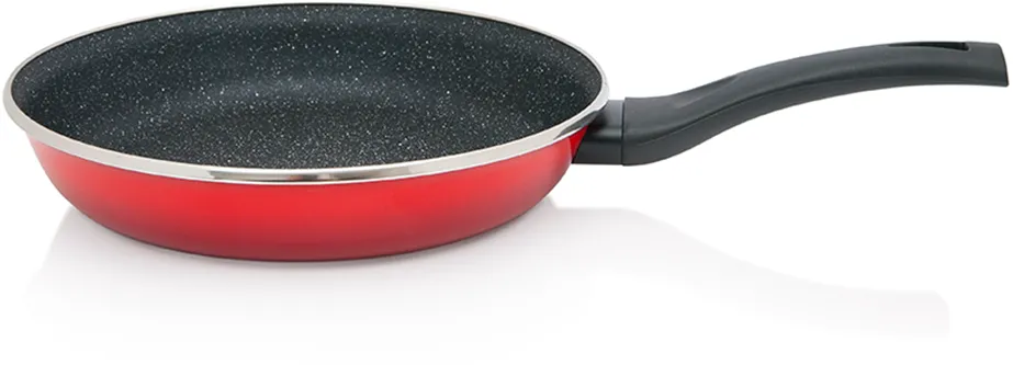 Metalac Tigaie 2l Granit Induction rosu Metalac email/26cm/2l